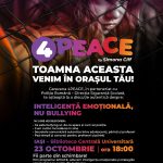 Începe turul național „4PEACE – Inteligența emoțională în școli, NU bullying” – profesori, părinți și adolescenți construiesc viitorul educației în România