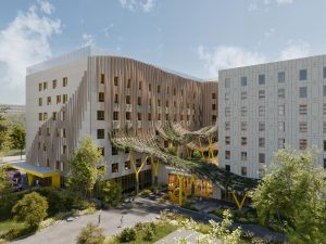 Primul excavator pe șantierul viitorului Campus Medical Pediatric construit de Dăruiește Viață la Spitalul Marie S. Curie  